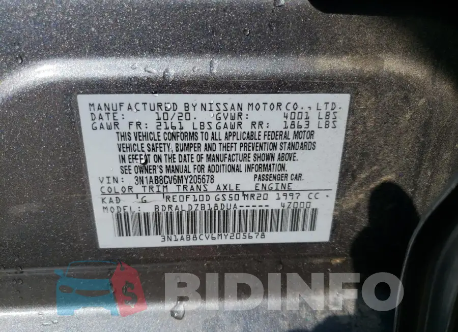 3N1AB8CV6MY205678 Photo# 12