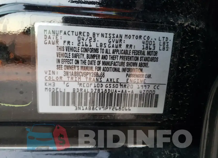 3N1AB8CV9PY268066 Photo# 13