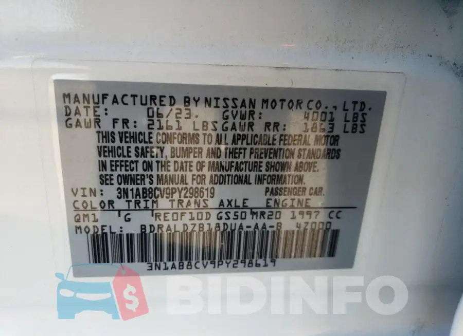 3N1AB8CV9PY298619 Photo# 12