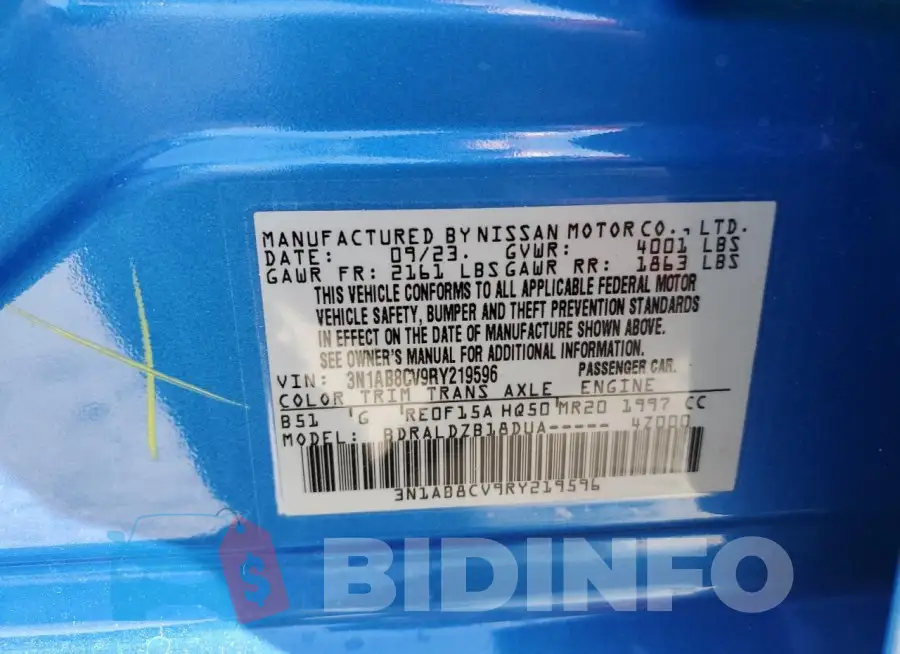 3N1AB8CV9RY219596 Photo# 12