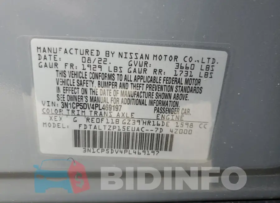 3N1CP5DV4PL469197 Photo# 12