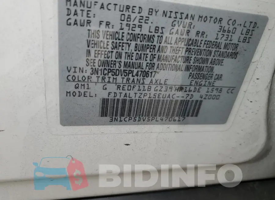 3N1CP5DV5PL470617 Photo# 12