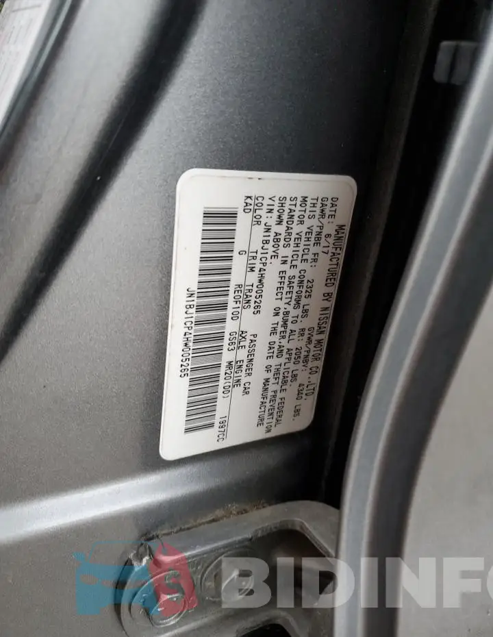 JN1BJ1CP4HW005265 Photo# 12