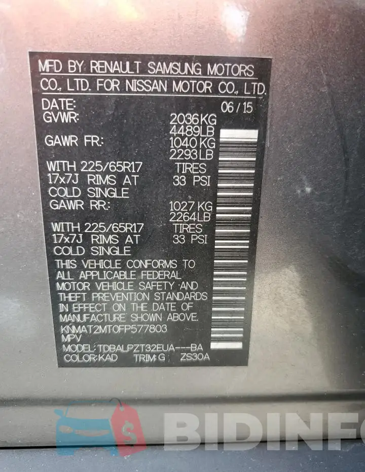 KNMAT2MT0FP577803 Photo# 12