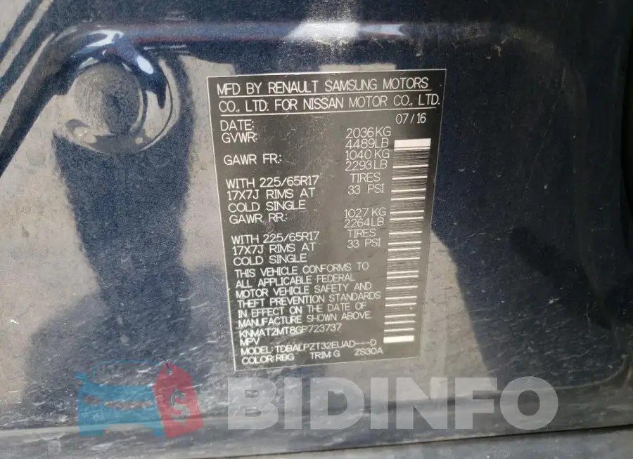 KNMAT2MT8GP723737 Photo# 13
