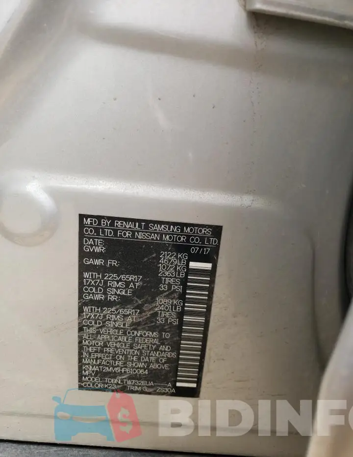 KNMAT2MV6HP610064 Photo# 12
