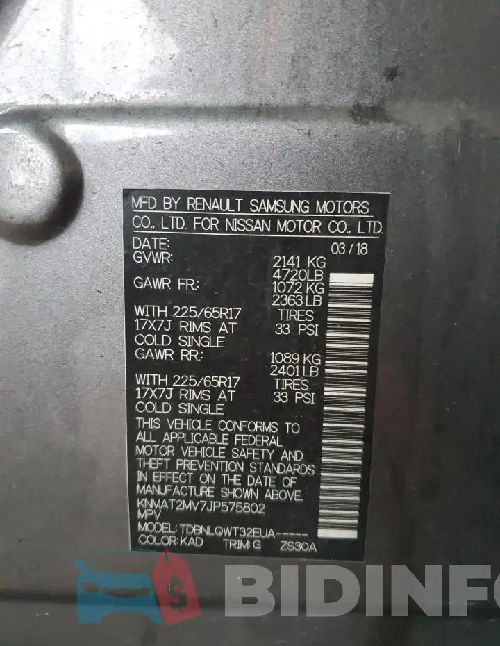 KNMAT2MV7JP575802 Photo# 13
