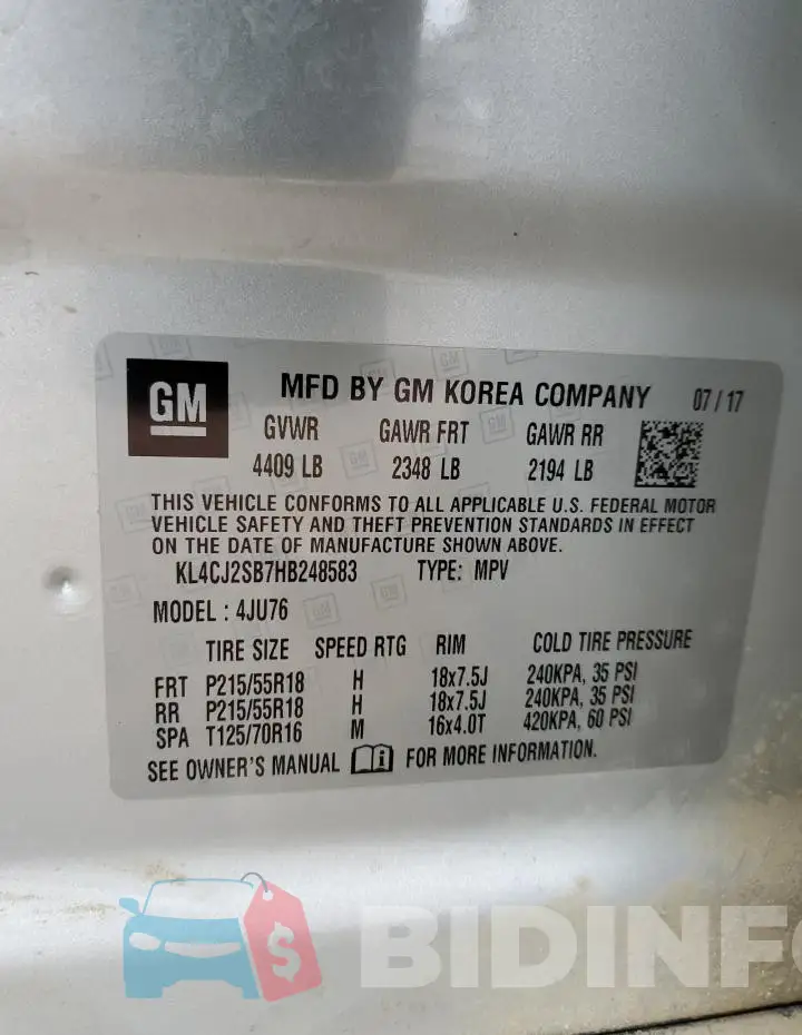 KL4CJ2SB7HB248583 Photo# 12