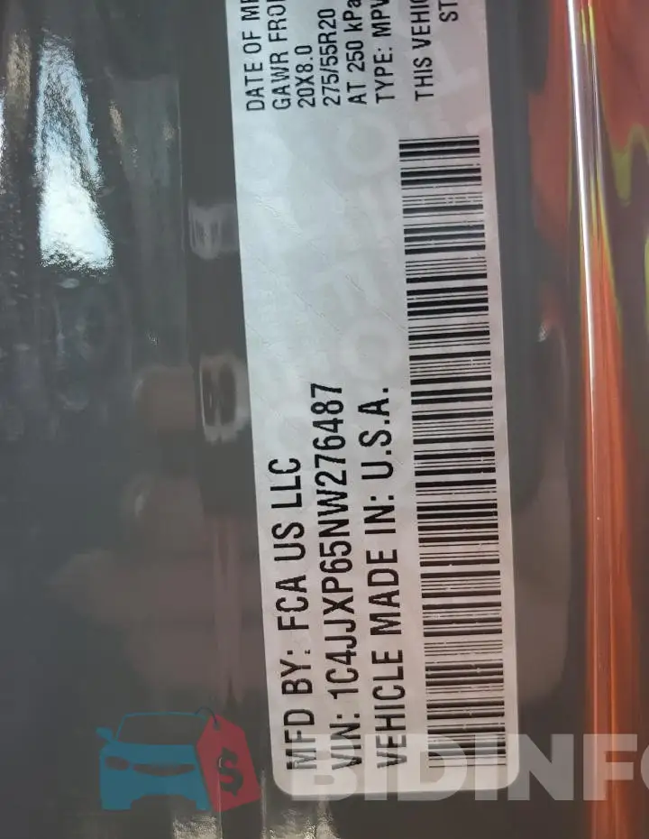 1C4JJXP65NW276487 Photo# 14