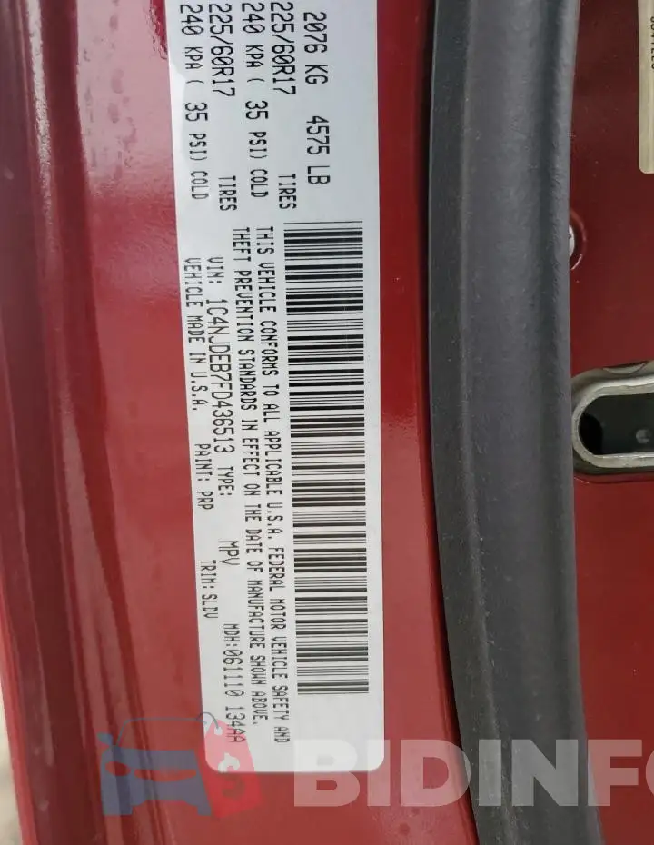 1C4NJDEB7FD436513 Photo# 12