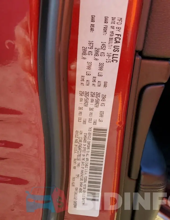 1C4RJFAG4FC178116 Photo# 13