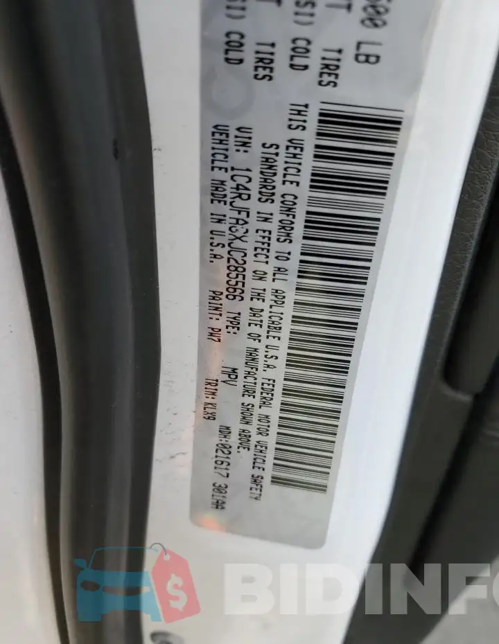 1C4RJFAGXJC285566 Photo# 12
