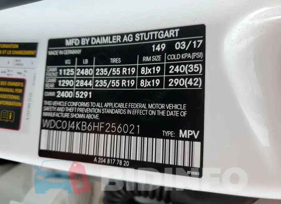 WDC0J4KB6HF256021 Photo# 12