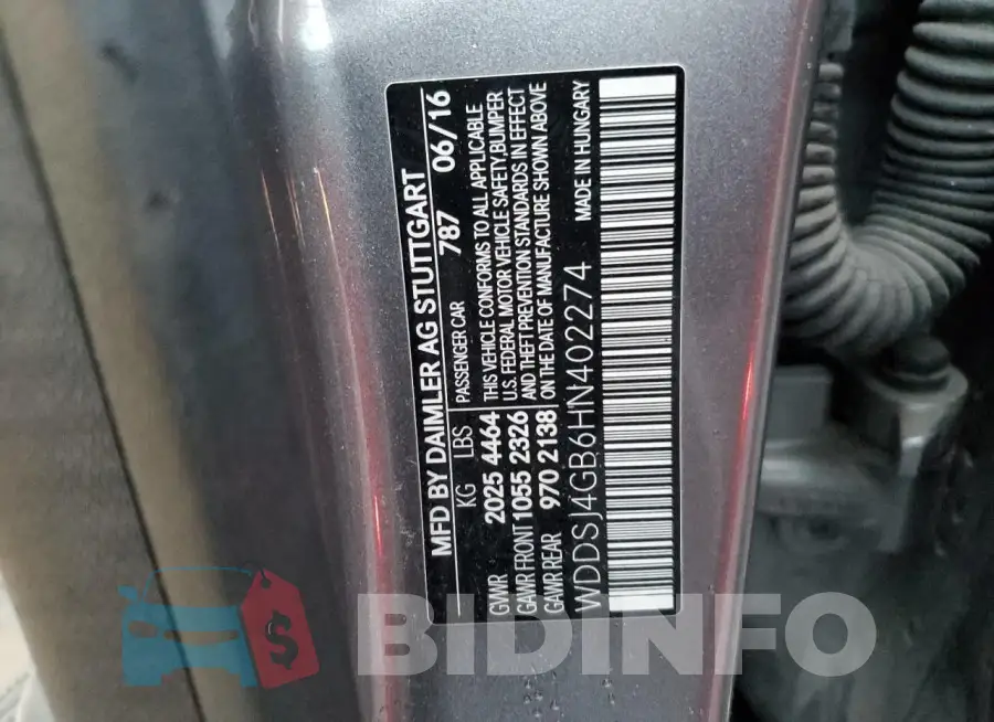 WDDSJ4GB6HN402274 Photo# 12