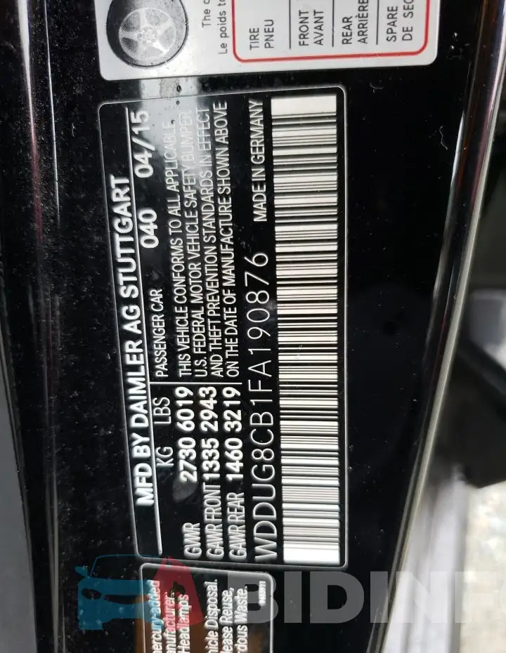 WDDUG8CB1FA190876 Photo# 13