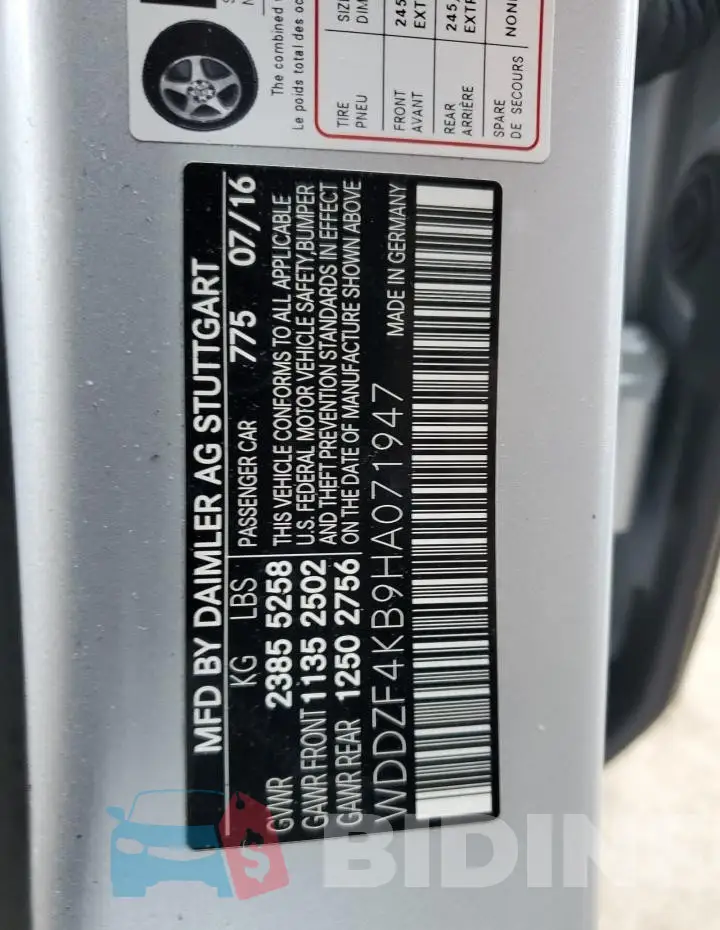 WDDZF4KB9HA071947 Photo# 12