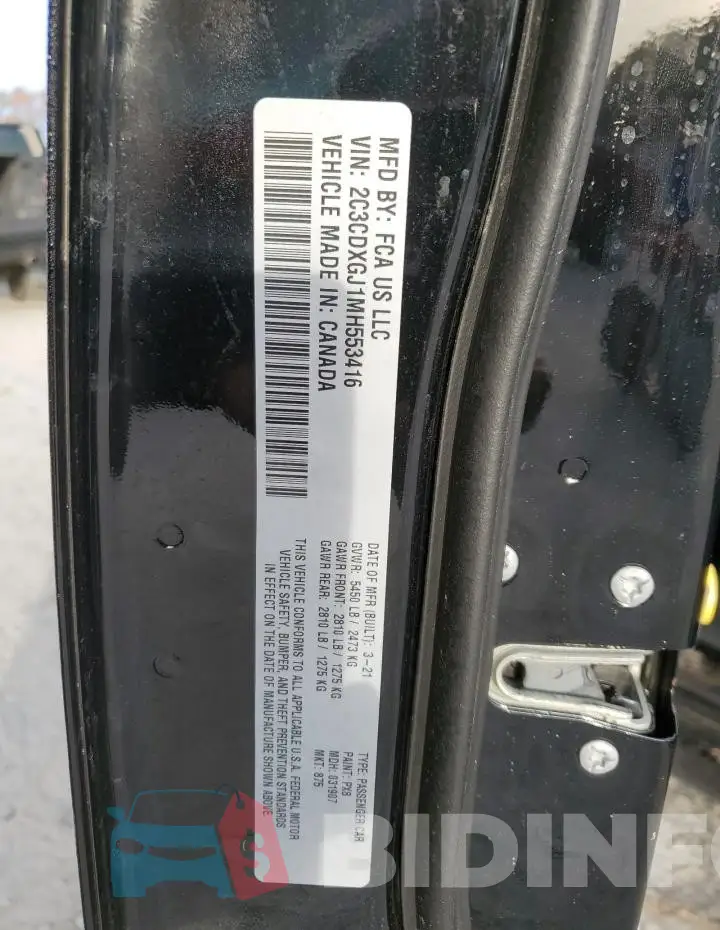 2C3CDXGJ1MH553416 Photo# 13