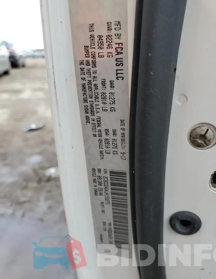 2C3CDZAG4JH153273 Photo# 13