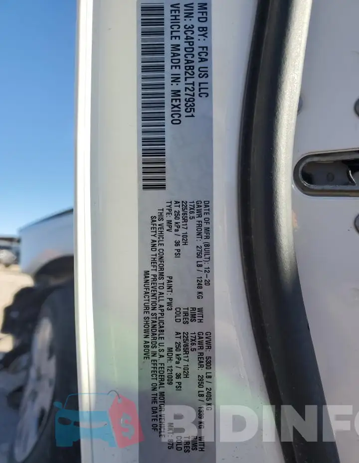 3C4PDCAB2LT279351 Photo# 13