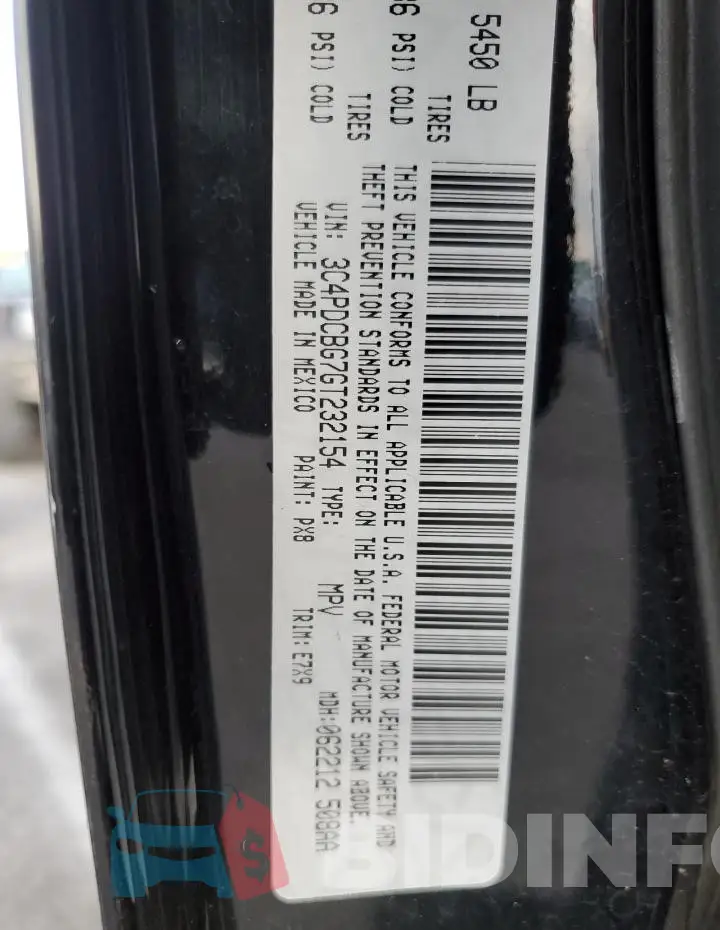 3C4PDCBG7GT232154 Photo# 13