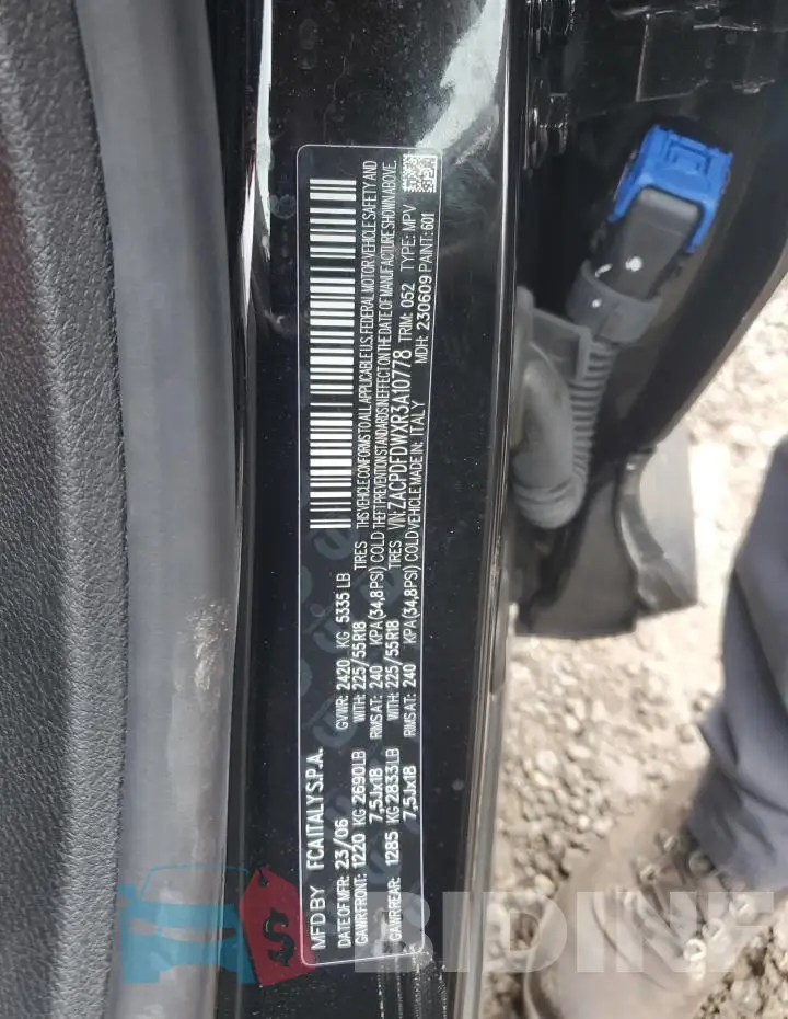 ZACPDFDWXR3A10778 Photo# 14