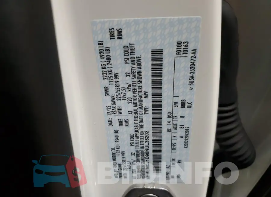 5LMCJ1D90NUL36202 Photo# 12