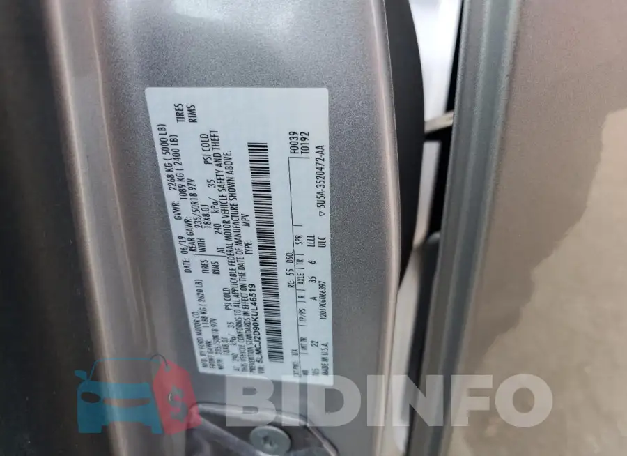 5LMCJ2D90KUL46519 Photo# 12