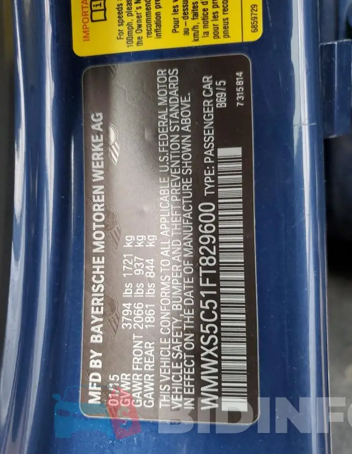 WMWXS5C51FT829600 Photo# 12