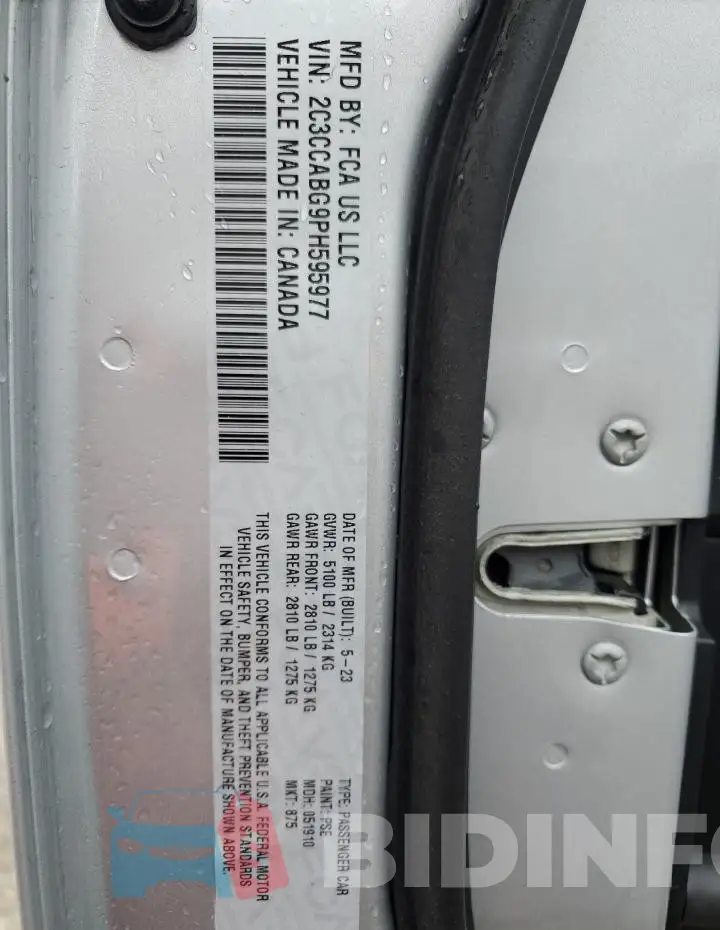 2C3CCABG9PH595977 Photo# 12