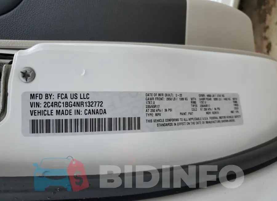 2C4RC1BG4NR132772 Photo# 13