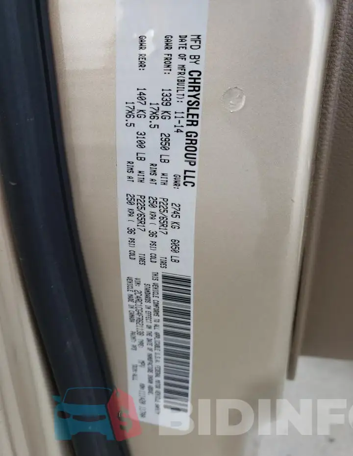 2C4RC1CG4FR621138 Photo# 14