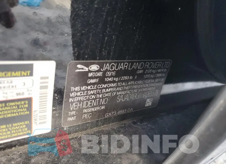 SAJAD4BG1HA965578 Photo# 12
