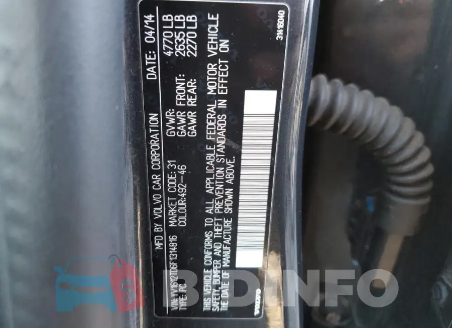 YV1612TD6F1314816 Photo# 12