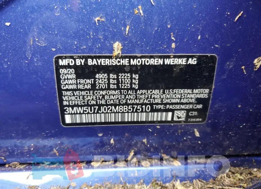 3MW5U7J02M8B57510 Photo# 12