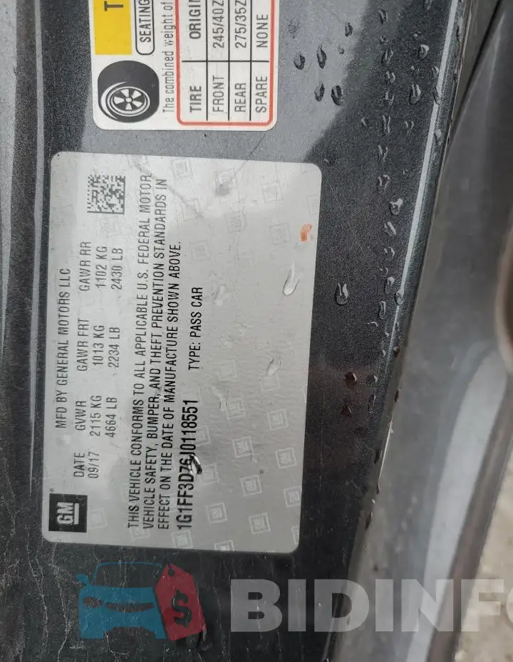 1G1FF3D76J0118551 Photo# 12