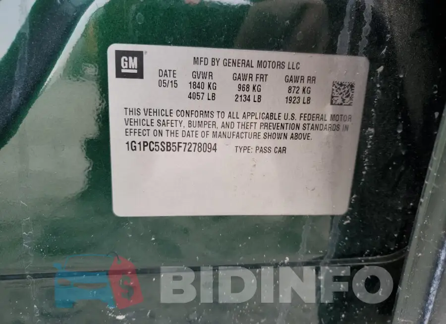 1G1PC5SB5F7278094 Photo# 12