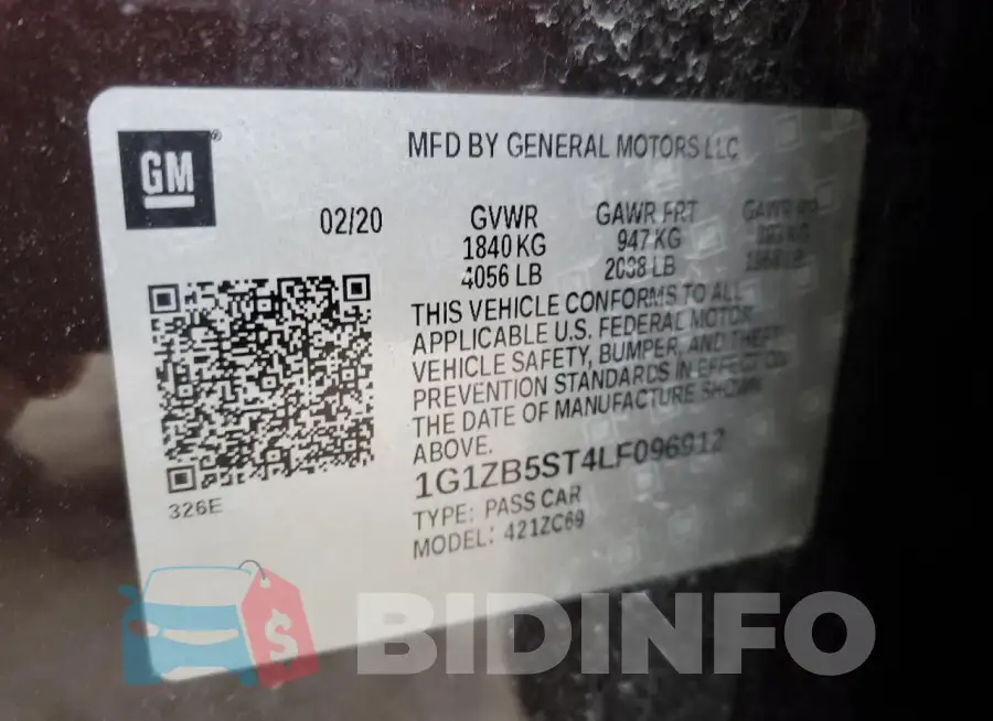 1G1ZB5ST4LF096912 Photo# 12
