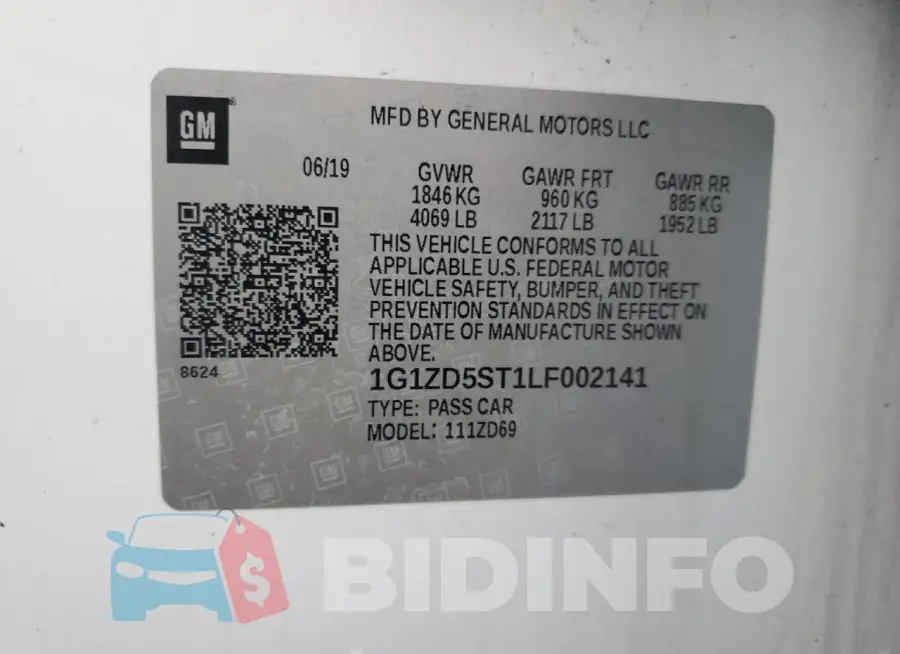 1G1ZD5ST1LF002141 Photo# 12