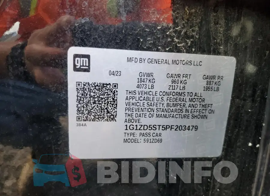 1G1ZD5ST5PF203479 Photo# 12