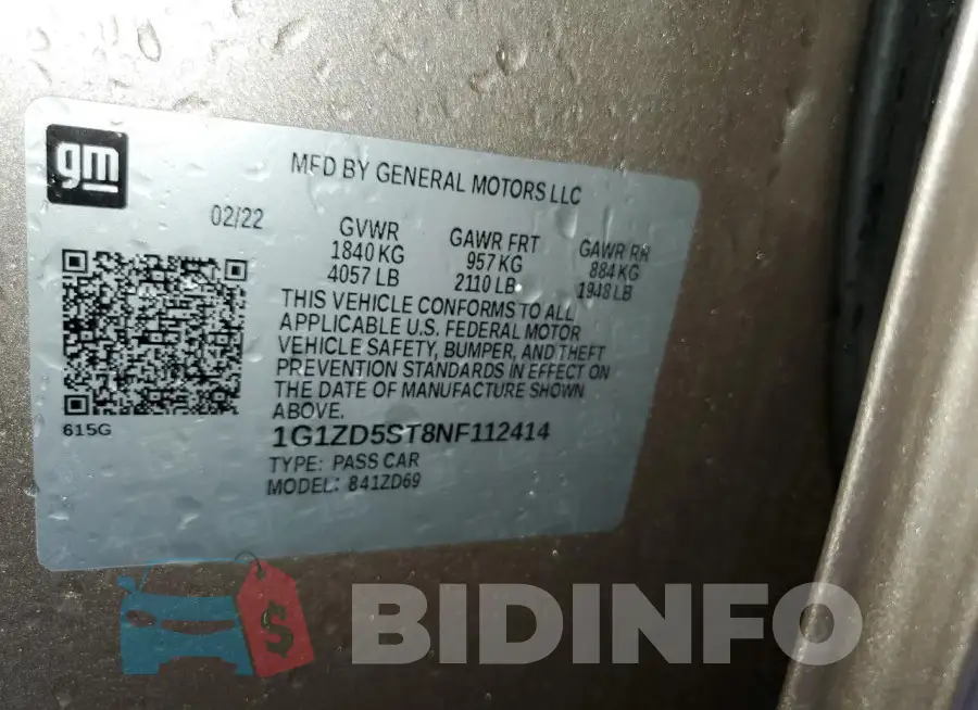 1G1ZD5ST8NF112414 Photo# 13