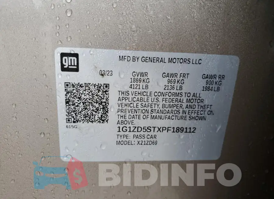 1G1ZD5STXPF189112 Photo# 12