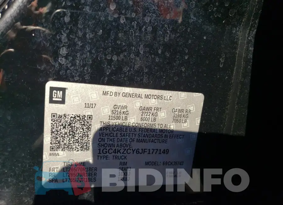 1GC4KZCY6JF177149 Photo# 12