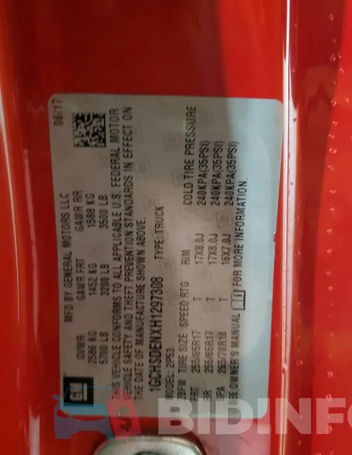 1GCHSDENXH1297308 Photo# 12