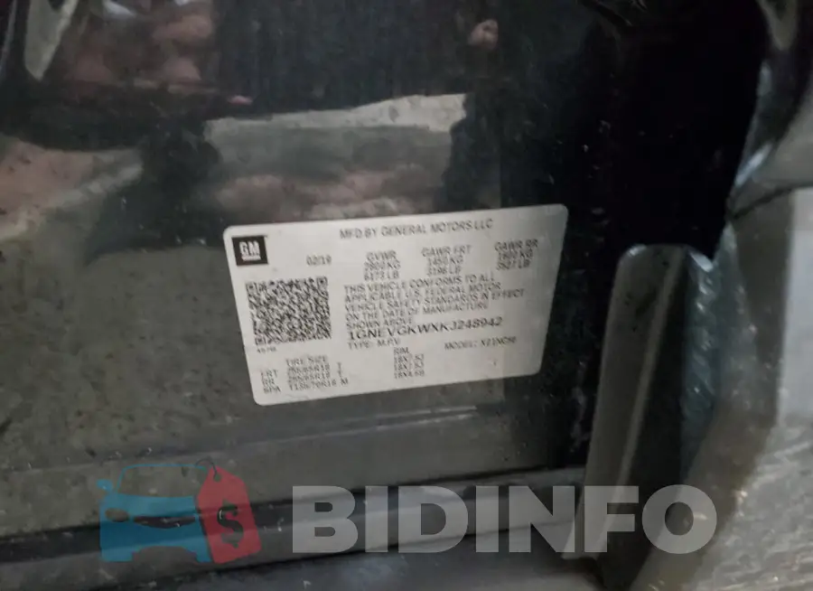 1GNEVGKWXKJ248942 Photo# 13
