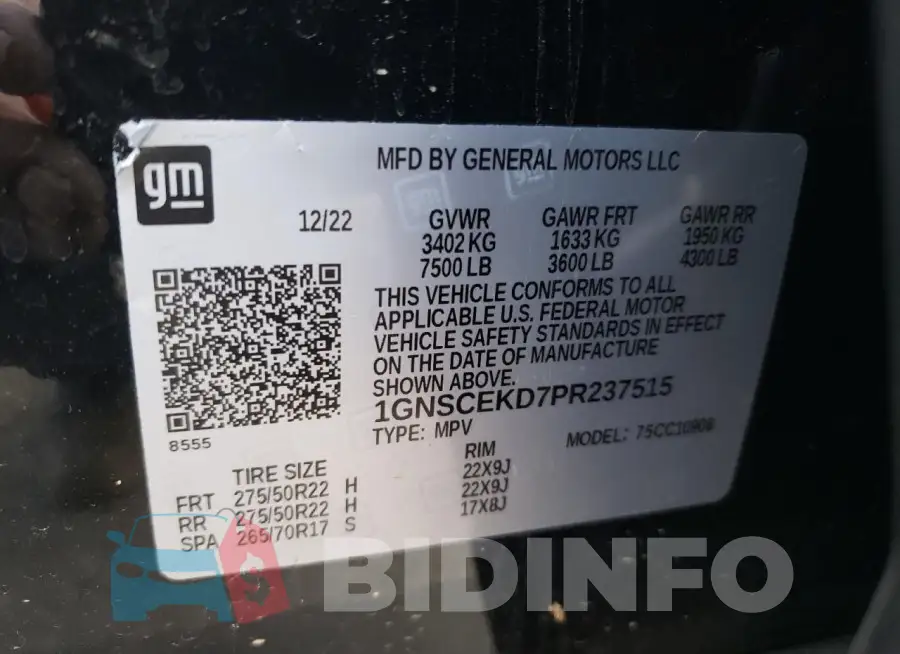 1GNSCEKD7PR237515 Photo# 13