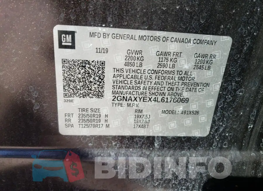2GNAXYEX4L6176069 Photo# 13