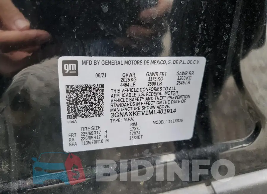 3GNAXKEV1ML401914 Photo# 13