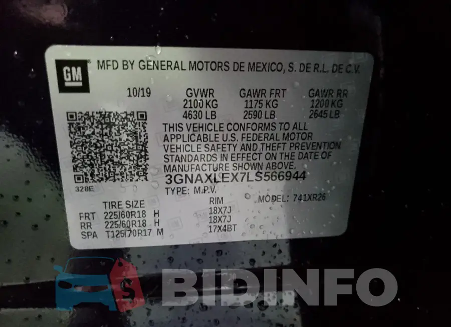 3GNAXLEX7LS566944 Photo# 12