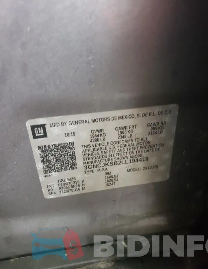 3GNCJKSB2LL194419 Photo# 12