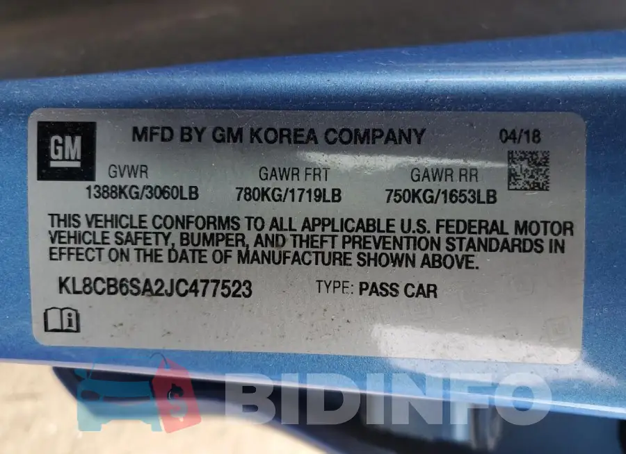KL8CB6SA2JC477523 Photo# 12